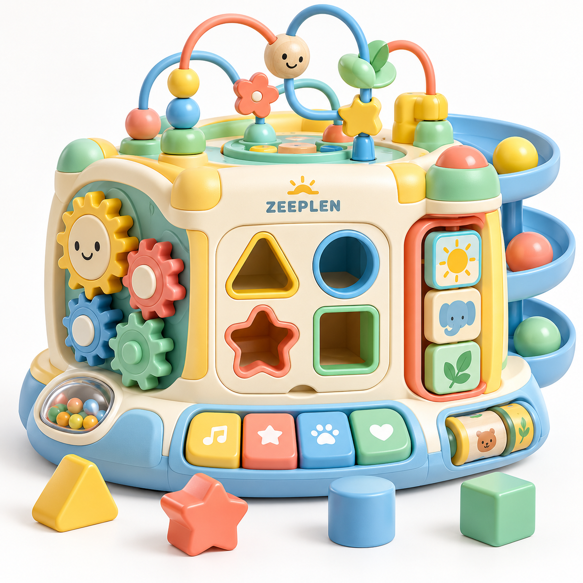 🧸✨ ZEEPLEN® WonderPlay Pro Interaktív Gyermekjáték Szett – Prémium Fejlesztő Játék Színes Tevékenységekkel, Kreatív Játékkal, Interaktív Funkciókkal, Tartós Gyermekbarát Kialakítással és Vidám Tanulási Élménnyel Fiúknak és Lányoknak 🌟