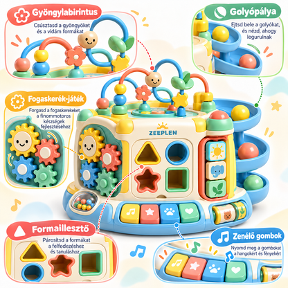 🧸✨ ZEEPLEN® WonderPlay Pro Interaktív Gyermekjáték Szett – Prémium Fejlesztő Játék Színes Tevékenységekkel, Kreatív Játékkal, Interaktív Funkciókkal, Tartós Gyermekbarát Kialakítással és Vidám Tanulási Élménnyel Fiúknak és Lányoknak 🌟