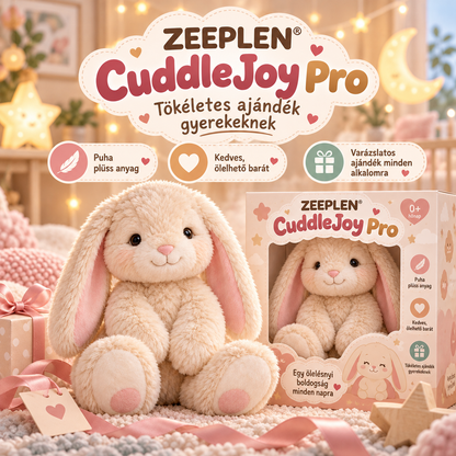 🧸✨ ZEEPLEN® CuddleJoy Pro Puha Plüss Állatka – Aranyos Interaktív Szőrös Játék Gyerekeknek, Ölelhető Babalapító Barát, Nyugtató Szenzoros Élmény, Kreatív Szerepjáték és Vidám Mindennapi Szórakozás 🌟