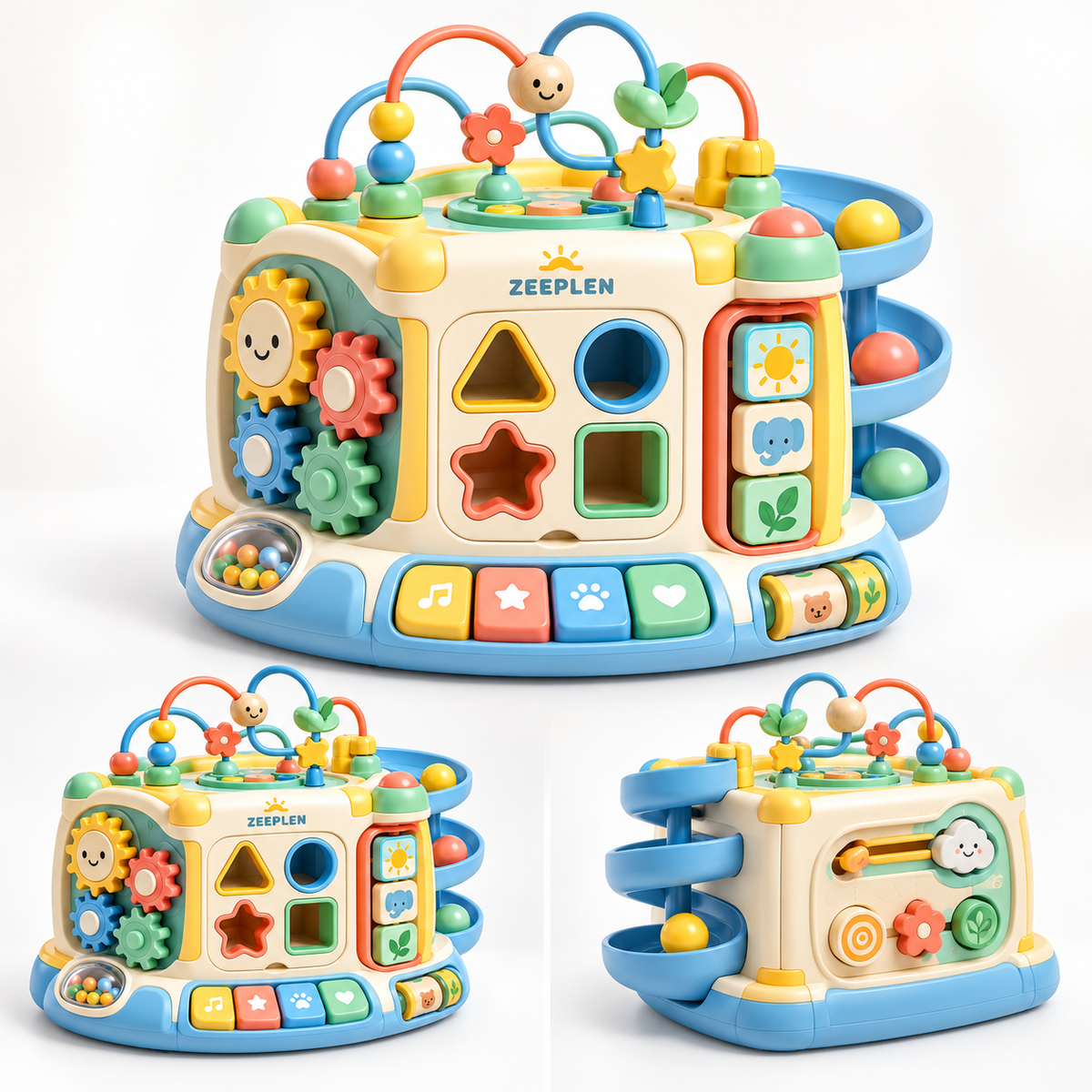 🧸✨ ZEEPLEN® WonderPlay Pro Interaktív Gyermekjáték Szett – Prémium Fejlesztő Játék Színes Tevékenységekkel, Kreatív Játékkal, Interaktív Funkciókkal, Tartós Gyermekbarát Kialakítással és Vidám Tanulási Élménnyel Fiúknak és Lányoknak 🌟