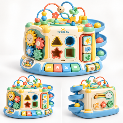 🧸✨ ZEEPLEN® WonderPlay Pro Interaktív Gyermekjáték Szett – Prémium Fejlesztő Játék Színes Tevékenységekkel, Kreatív Játékkal, Interaktív Funkciókkal, Tartós Gyermekbarát Kialakítással és Vidám Tanulási Élménnyel Fiúknak és Lányoknak 🌟