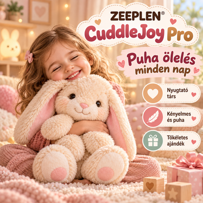 🧸✨ ZEEPLEN® CuddleJoy Pro Puha Plüss Állatka – Aranyos Interaktív Szőrös Játék Gyerekeknek, Ölelhető Babalapító Barát, Nyugtató Szenzoros Élmény, Kreatív Szerepjáték és Vidám Mindennapi Szórakozás 🌟