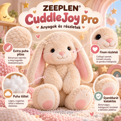 🧸✨ ZEEPLEN® CuddleJoy Pro Puha Plüss Állatka – Aranyos Interaktív Szőrös Játék Gyerekeknek, Ölelhető Babalapító Barát, Nyugtató Szenzoros Élmény, Kreatív Szerepjáték és Vidám Mindennapi Szórakozás 🌟